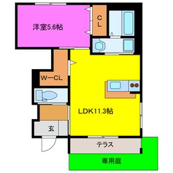 フルールの物件間取画像